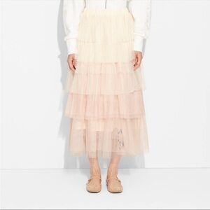Target wicked tulle skirt xxs cream/blush ombré butterfly
